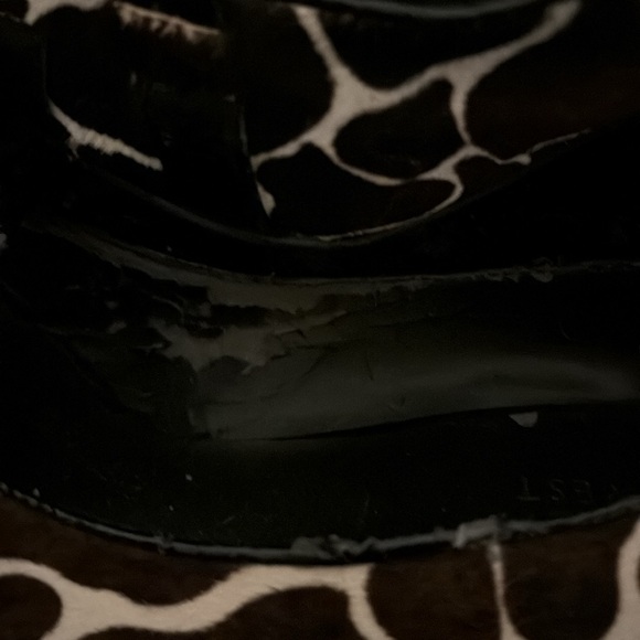 Preowned nine W. open toe heels size 8.5 US - Picture 7 of 8